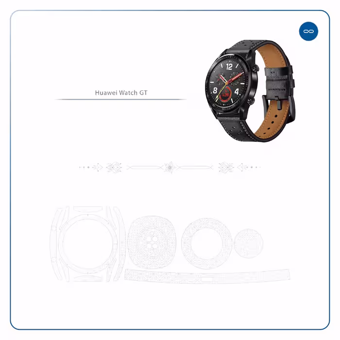 برچسب ماهوت طرح Cloud-Transparent مناسب برای ساعت هوشمند هوآوی Watch GT