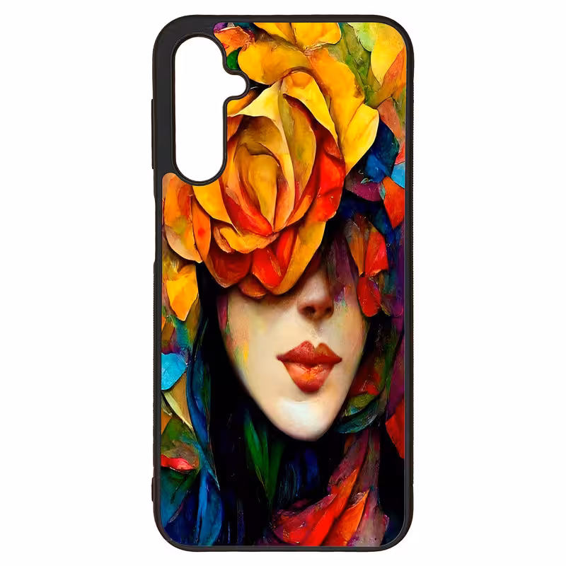 کاور طرح نقاشی چهره کد G-043 مناسب برای گوشی موبایل سامسونگ Galaxy A24 | دیجی قاب دونی