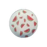 بشقاب دیوارکوب سفالی مدل هندوانه کد 106