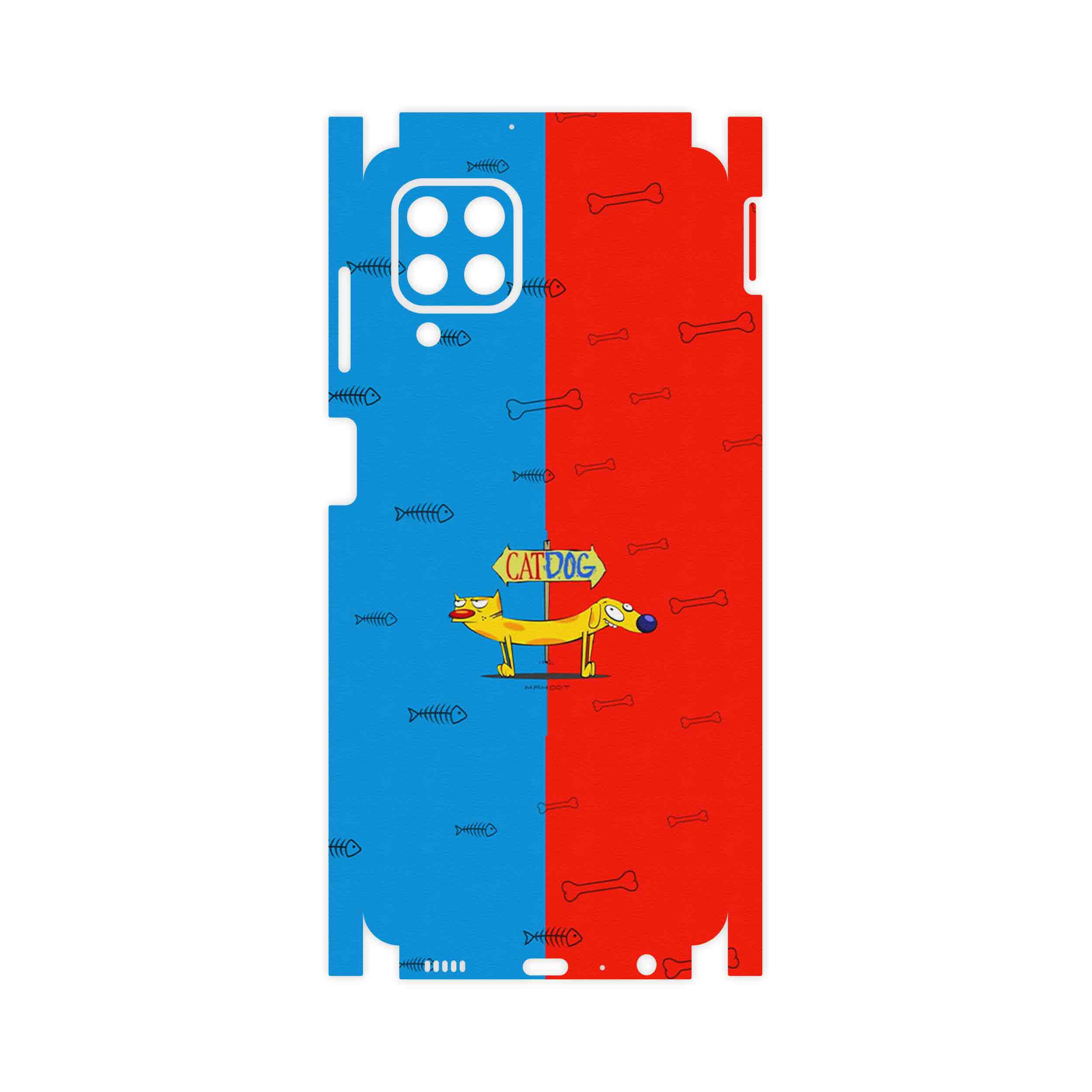برچسب پوششی ماهوت مدل CatDog-FullSkin مناسب برای گوشی موبایل سامسونگ Galaxy M32
