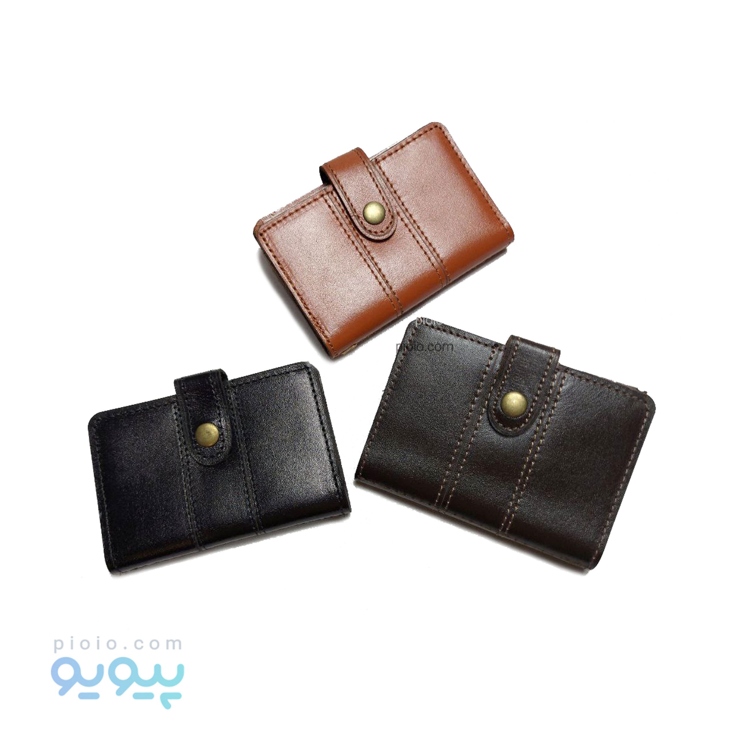 جاکارتی آلبوم دار دکمه ای چرم کد 60021 تک و عمده