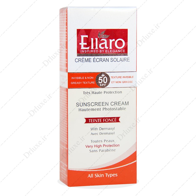 کرم ضد آفتاب SPF50 الارو بژ طبیعی انواع پوست 50 میلی لیتر