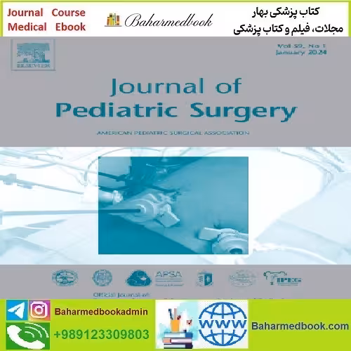 Journal of Pediatric Surgery Volume 59 Issue 1 2024 TRUE PDF