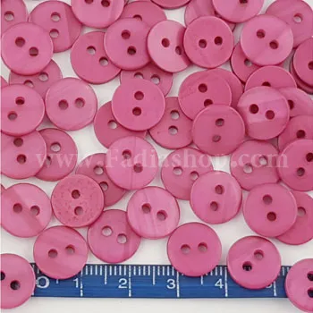 دکمه پیراهنی 18 صدف سرخابی مات