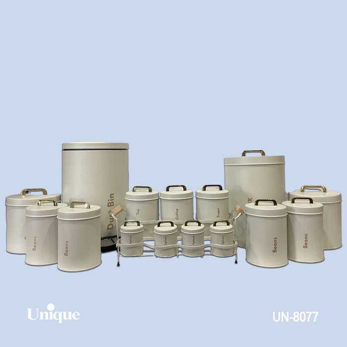 ارسال فوری   ضمانت اصالت کالا   ست 16پارچه نباتی (کرم) درب فلزی کد UN-8077