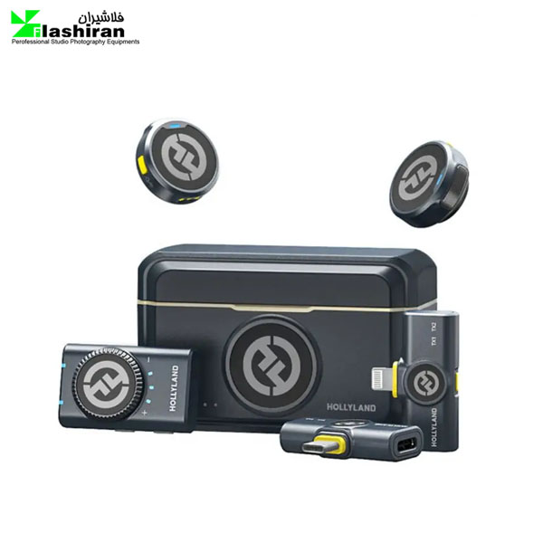 میکروفون یقه ای بی سیم با گارانتیHollyland LARK M2 DUO 2 Person Wireless Combo Microphone