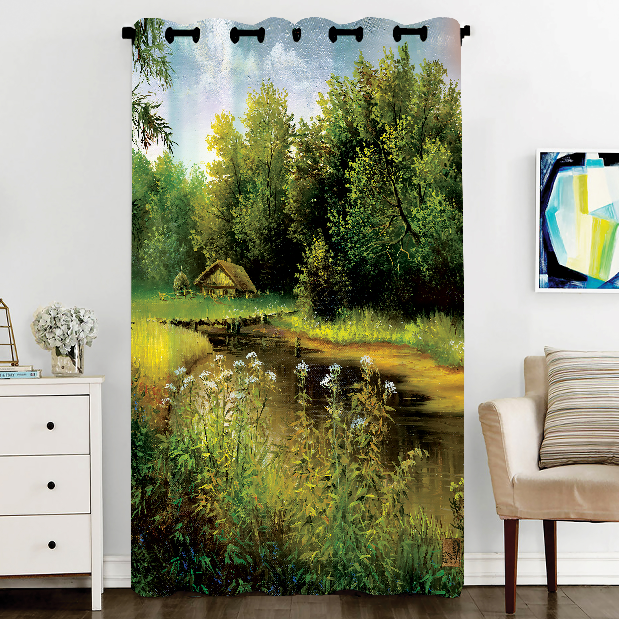 پرده رنس مدل CC3-50340 سایز 290x140 سانتی متر