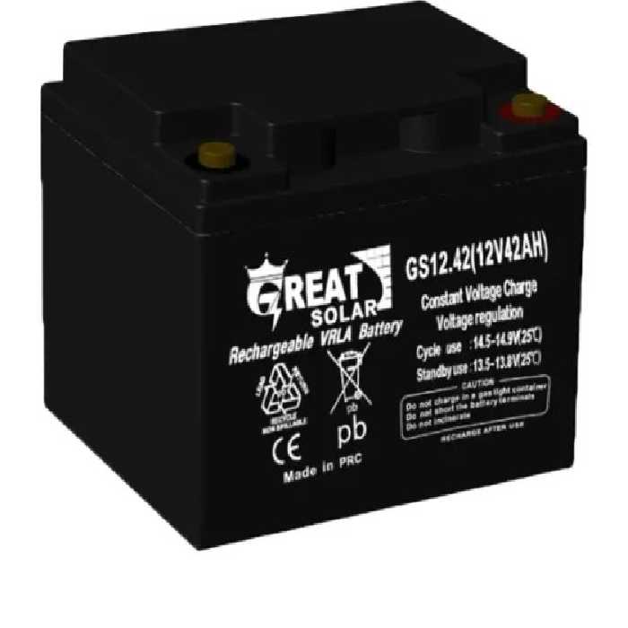 باتری 12 ولت 42 آمپر گریت سولار - فروشگاه اینترنتی طیف سنتر