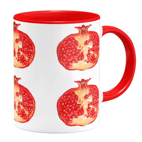 ماگ طرح انار کد 43182