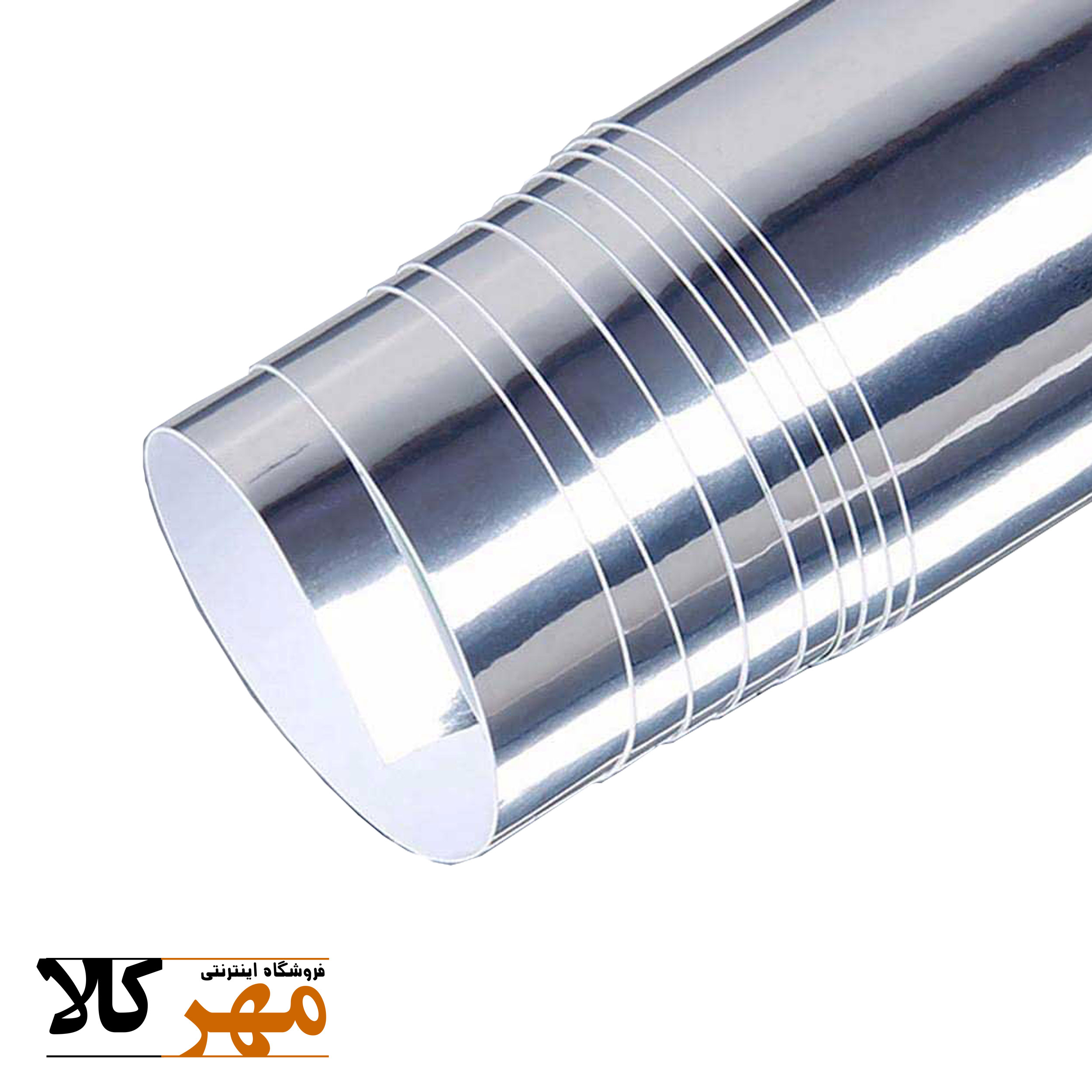 مقوای متالایز آینه ای سایز 50×70 رنگ نقره ای