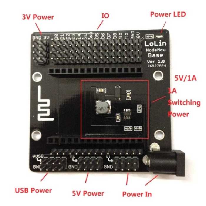 برد کمکی لولین مدل NodeMCU WIFI