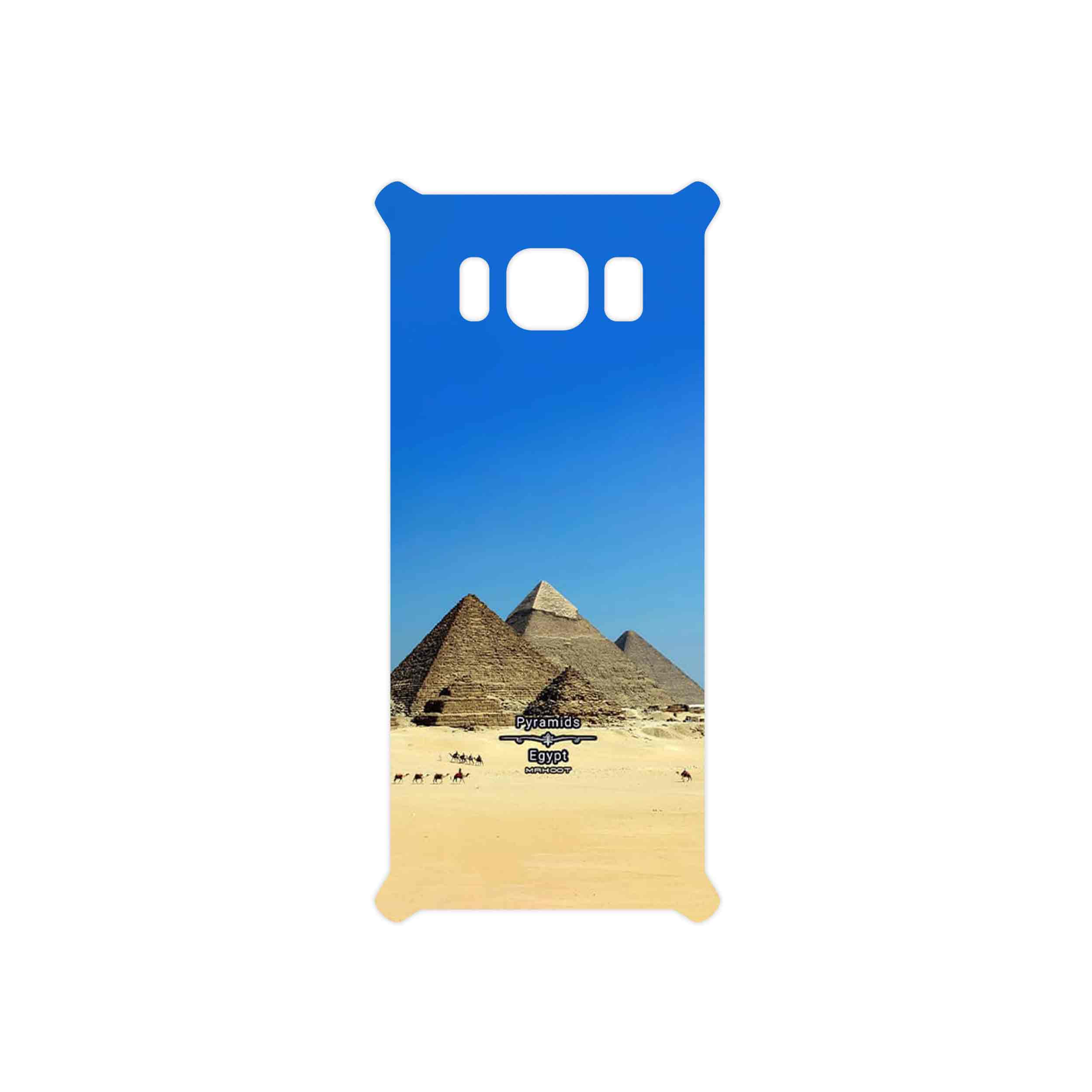 برچسب پوششی ماهوت مدل Pyramids of Egypt مناسب برای گوشی موبایل سامسونگ Galaxy S8 Active
