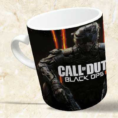 ماگ مدل دسته قلبی طرح بازی کال آف دیوتی call of duty کد 33