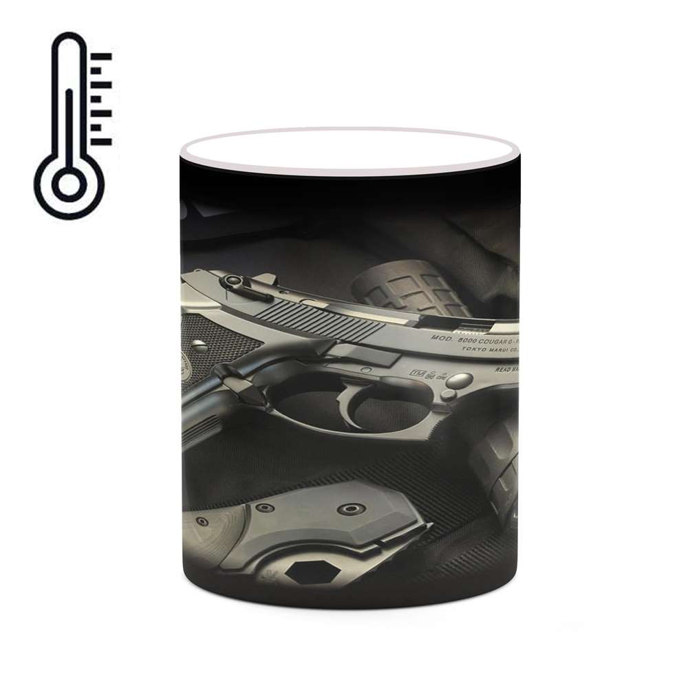 ماگ حرارتی کاکتی طرح اسلحه مدل mgh18697