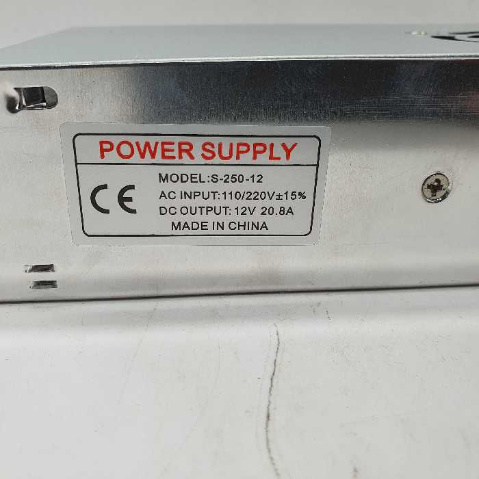 منبع تغذیه 12 ولت 20 آمپر هایک پاور مدل S-250-12