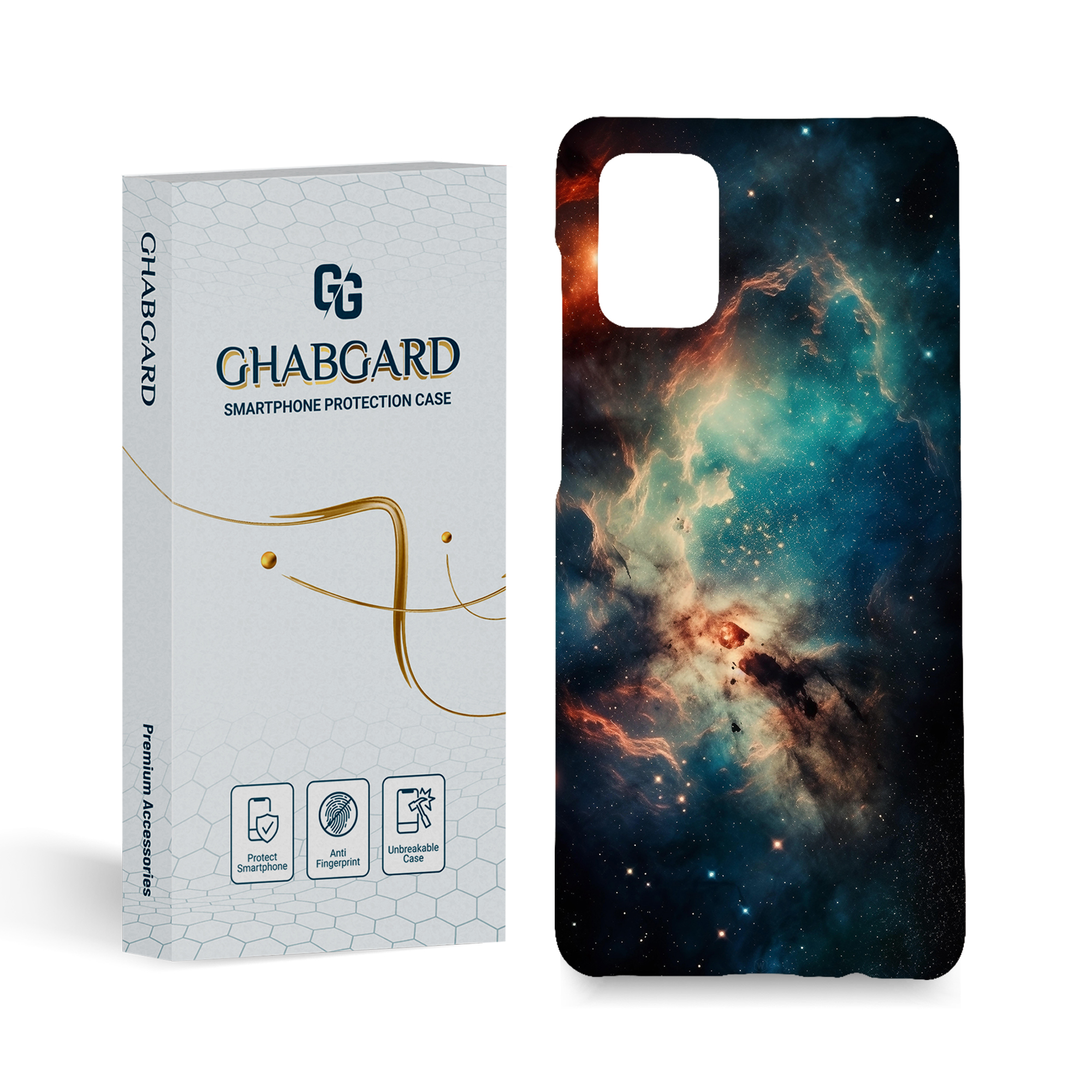 کاور گارد قاب مدل کهکشانی مناسب برای گوشی موبایل سامسونگ  galaxy a71