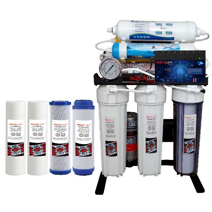  دستگاه تصفیه کننده آب آکوآکلیر مدل BLACK RADIX - A2450 به همراه فیلتر بسته 4 عددی