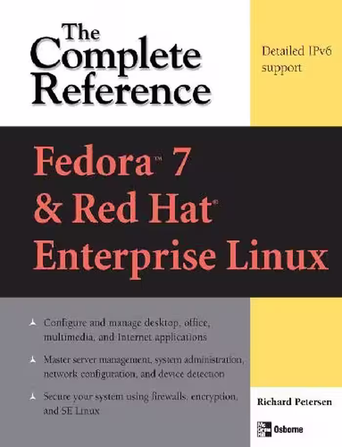 خرید و دانلود نسخه کامل کتاب Fedora Core 7 &amp; Red Hat Enterprise Linux The Complete Reference