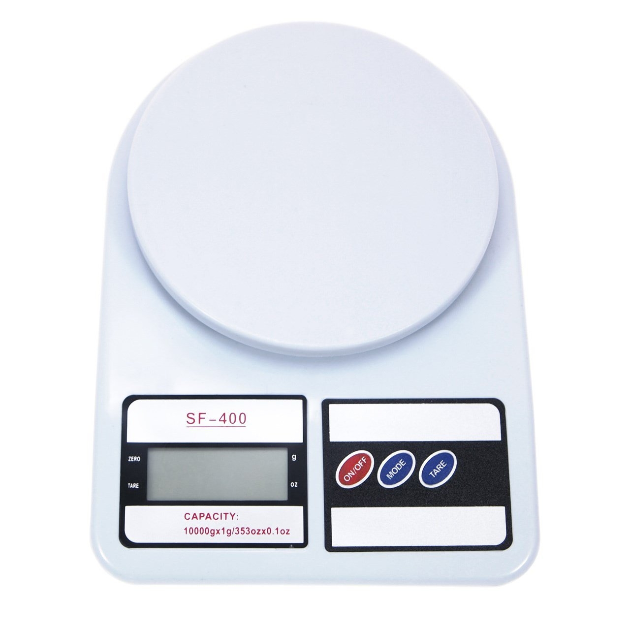 ترازو آشپزخانه الکترونیک مدل SF-400 ظرفیت 10 کیلوگرم به همراه باندل چراغ قوه خورشیدی