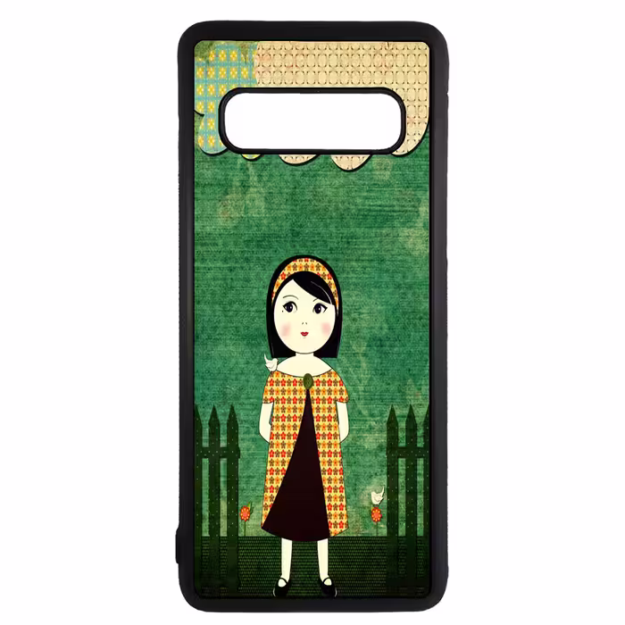 کاور طرح دختر کد 1105350 مناسب برای گوشی موبایل سامسونگ galaxy s10 plus