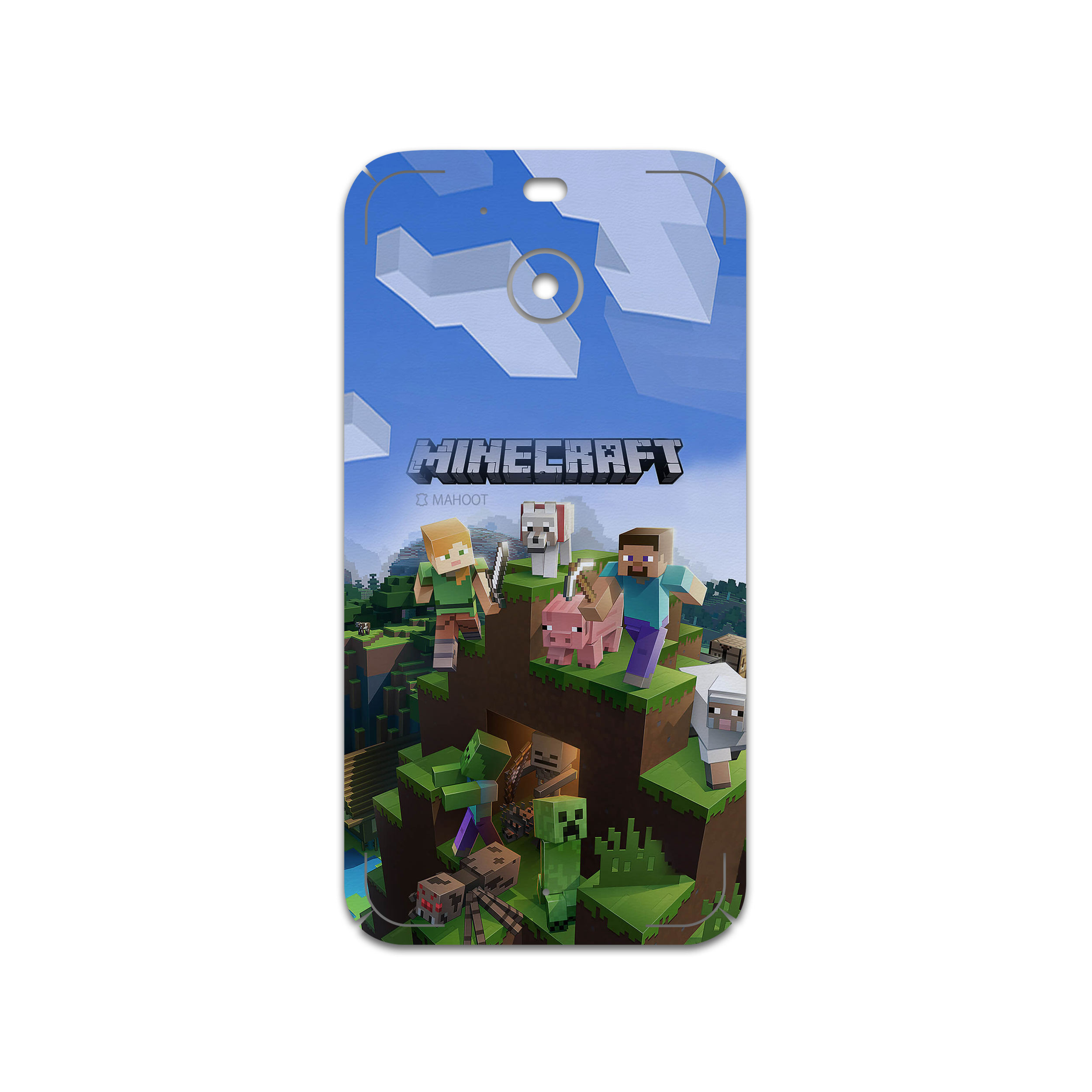 برچسب پوششی ماهوت مدل Minecraft-Game مناسب برای گوشی موبایل اچ تی سی 10 Evo