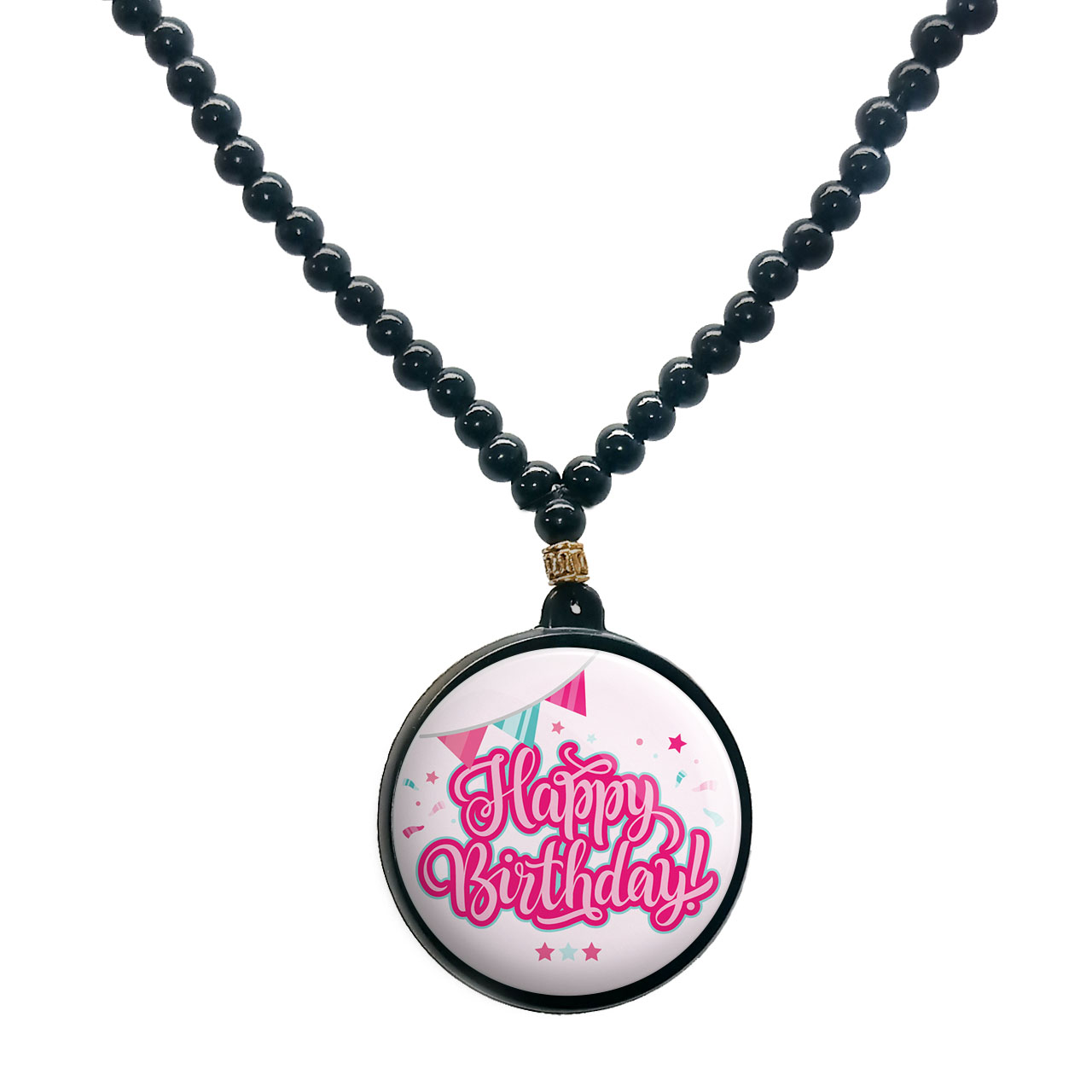 گردنبند پرمانه طرح تولد کد pmd.25856 مدل دو طرفه