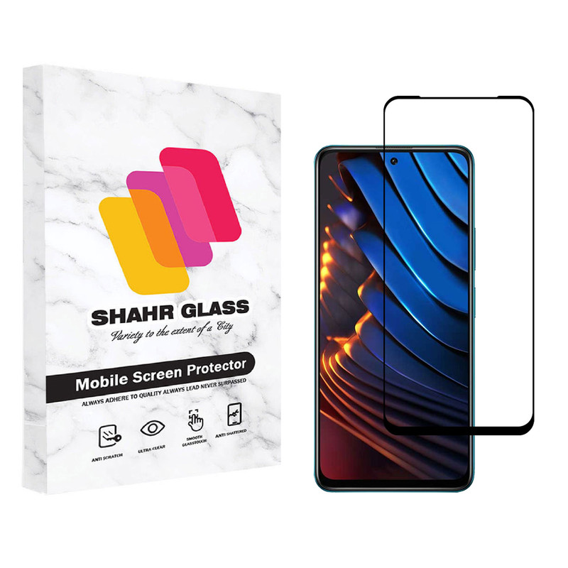 محافظ صفحه نمایش شهر گلس مدل FUL مناسب برای گوشی موبایل شیائومی Poco X3 GT | کالا برتری