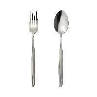 قاشق و چنگال 12 پارچه مدل مات و براق  کد UN - 3511