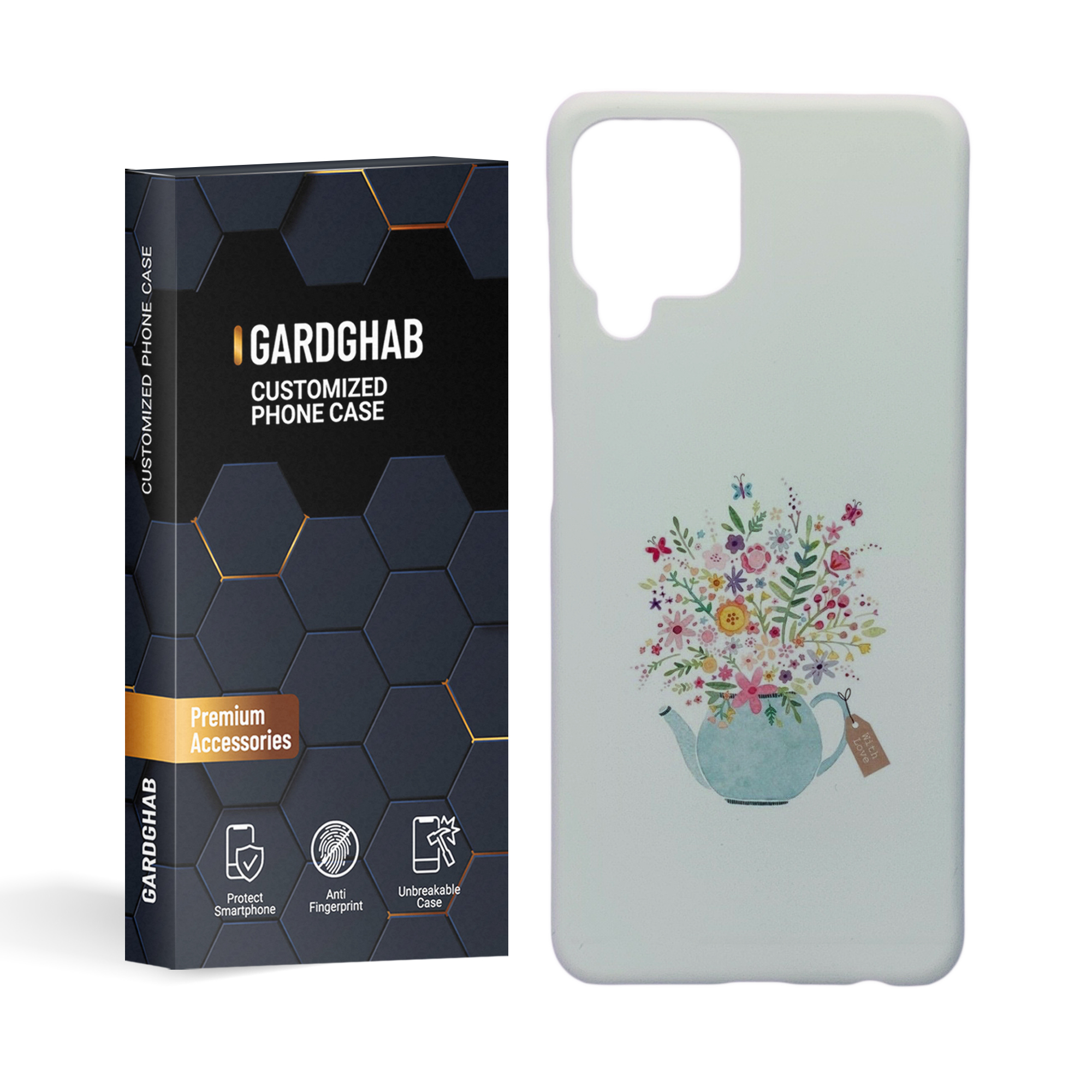        کاور گارد قاب مدل گل مناسب برای گوشی موبایل سامسونگ galaxy a22 4g