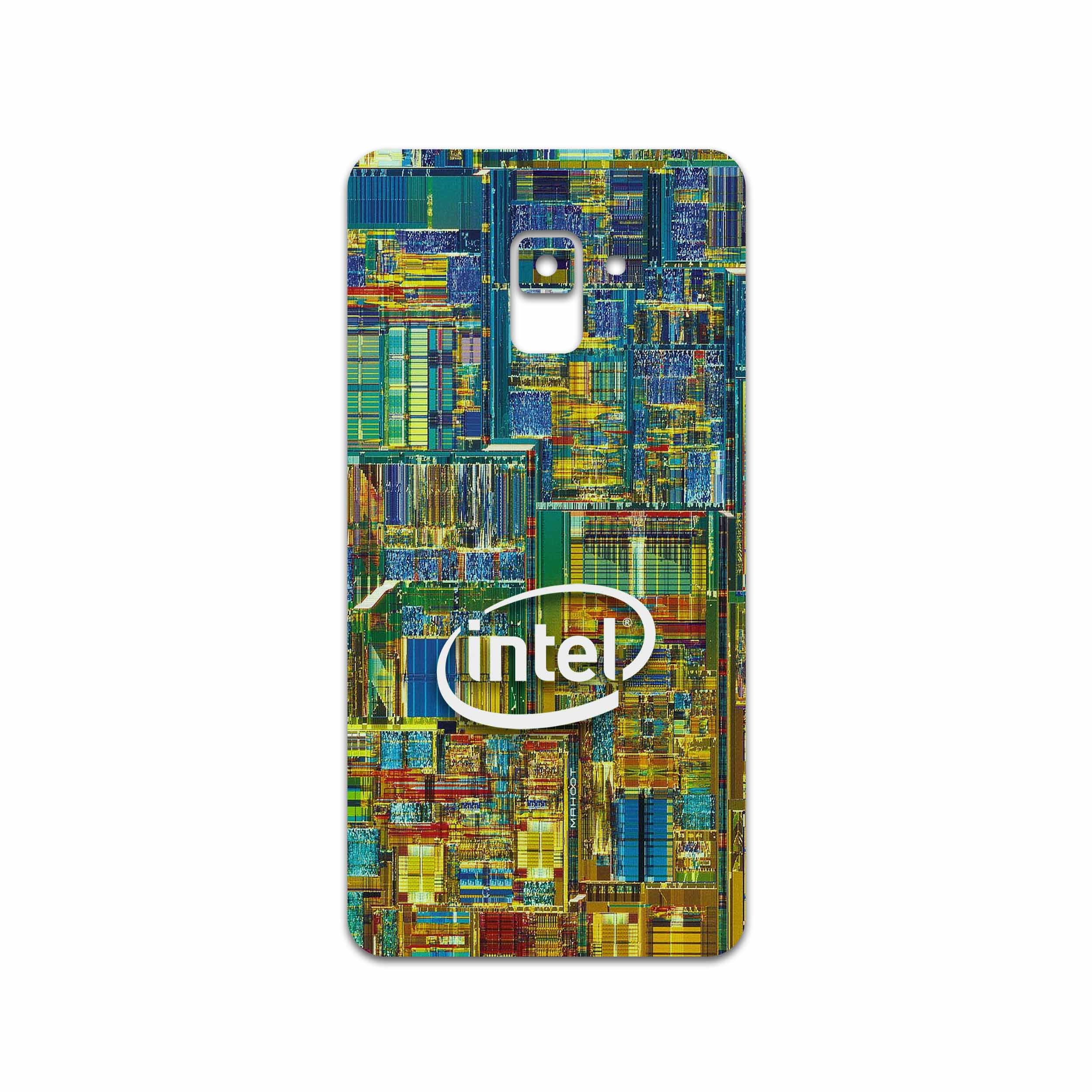 برچسب پوششی ماهوت مدل Intel Brand مناسب برای گوشی موبایل سامسونگ Galaxy A8 Plus 2018
