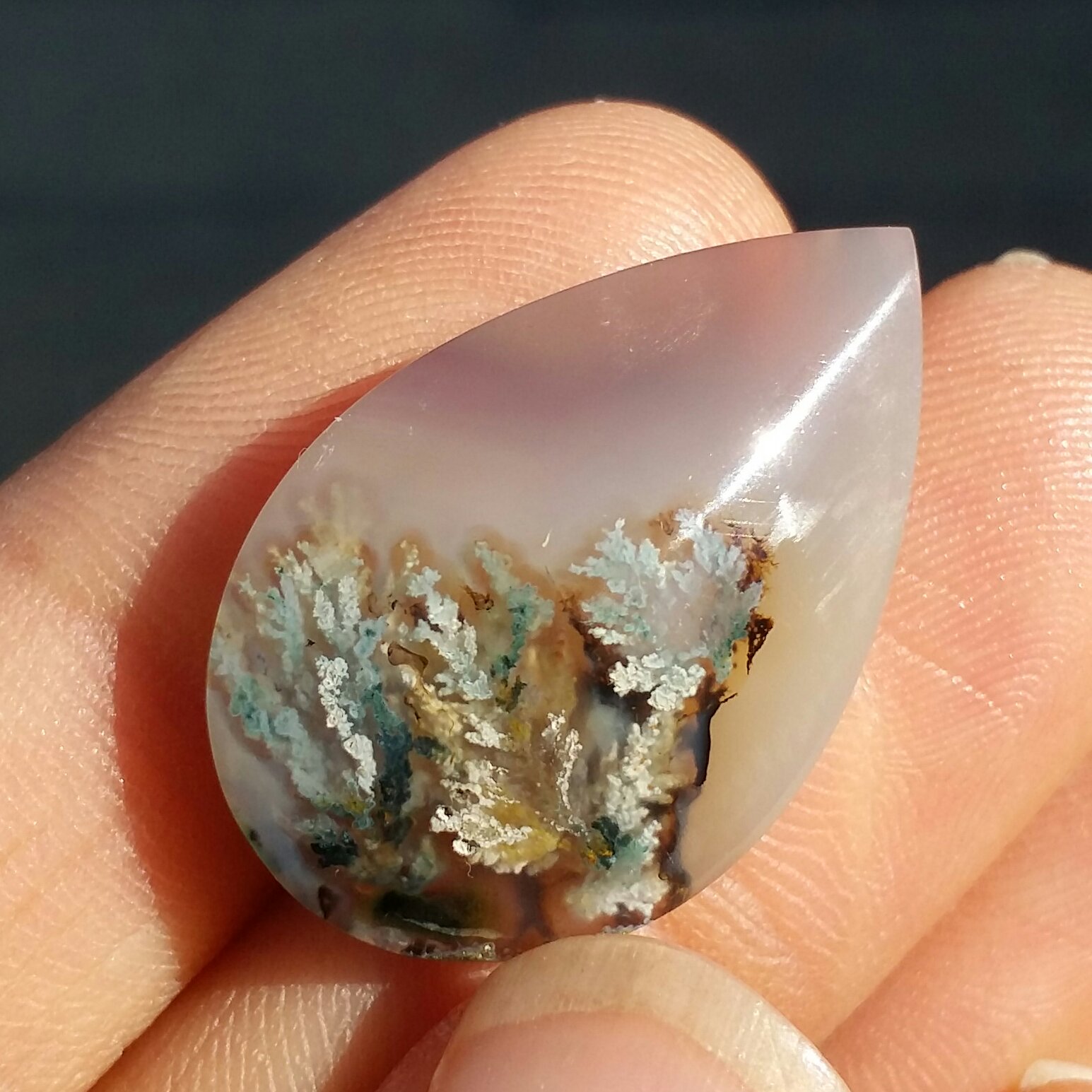 نگین شجر شکوفه هفت رنگ بسیار زیبا با شجر های واضح تراش فانتزی صد در صد طبیعی شاهکار خلقت کد 9488