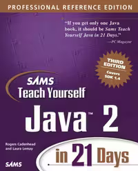 خرید و دانلود نسخه کامل کتاب Sams Teach Yourself Java 2 in 21 Days, Professional Reference Edition