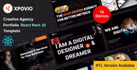 دانلود قالب شرکتی Xpovio React Next Js