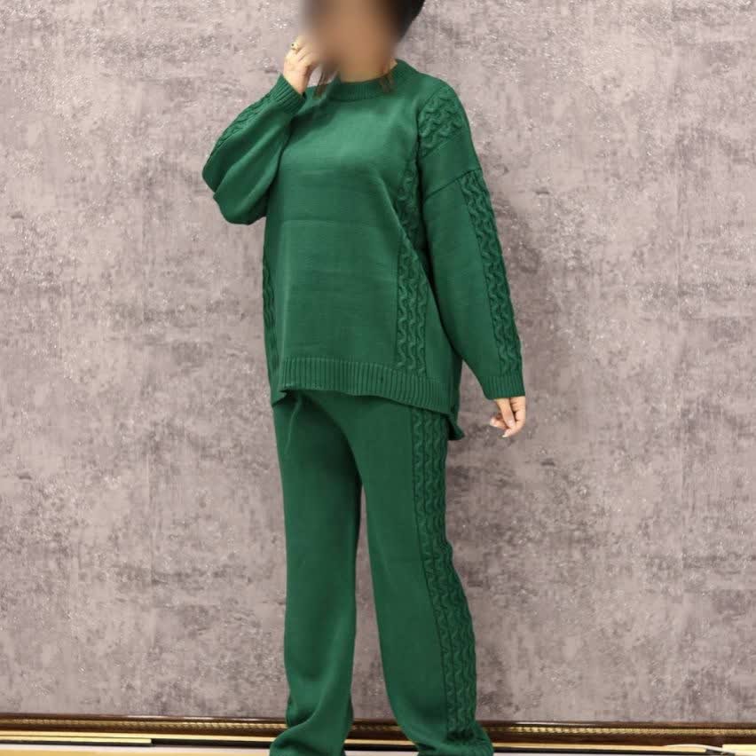 ست تونیک شلوار بافت شیک
