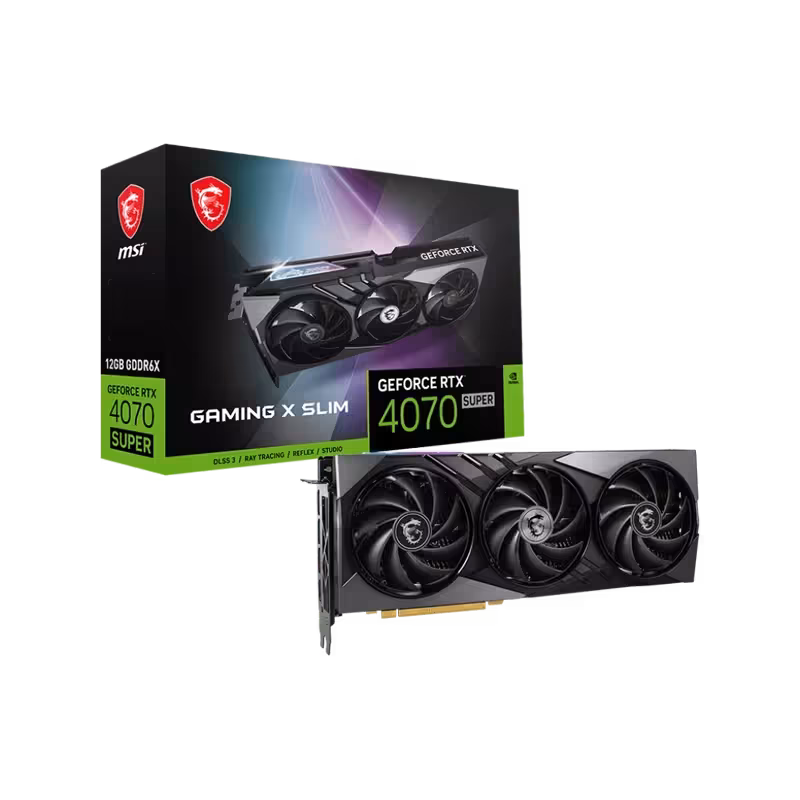 کارت گرافیک MSI RTX4070 SUPER GAMING X SLIM 12G | بی‌رقیب