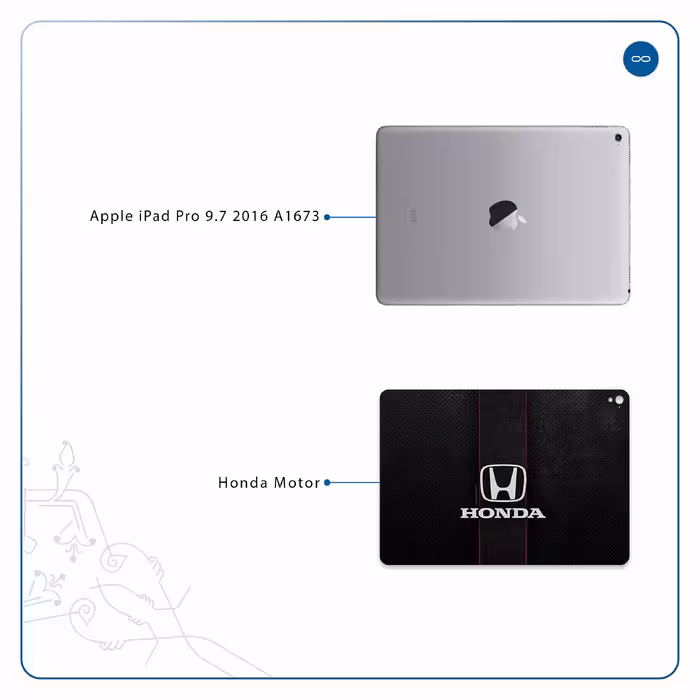 برچسب پوششی ماهوت مدل Honda Motor مناسب برای تبلت اپل iPad Pro 9.7 2016 A1673