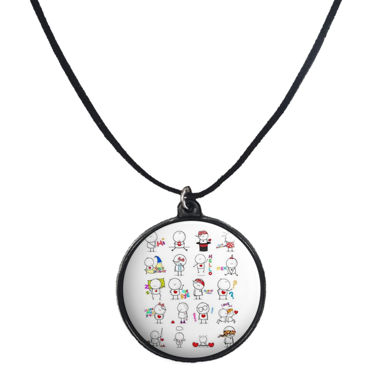 گردنبند پرمانه طرح عاشقانه کد pmb.5559 مدل دو طرفه