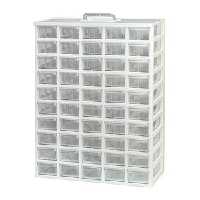 جعبه قطعات 50 کشو کوچک مرغوب رنگ سفید