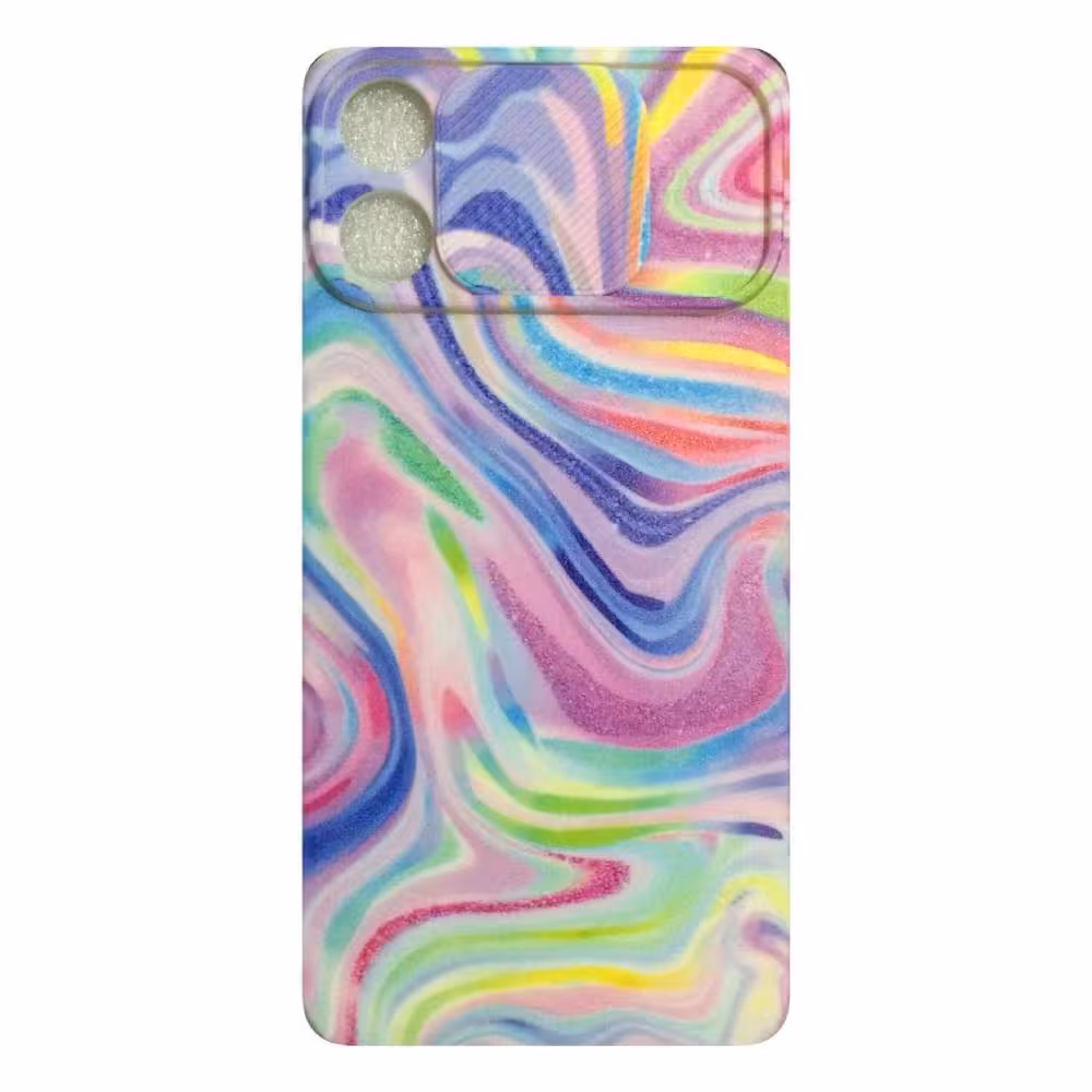 کاور مدل سیلیکونی طرح rainbow کد L800 مناسب برای گوشی موبایل اپل iphone 12 pro