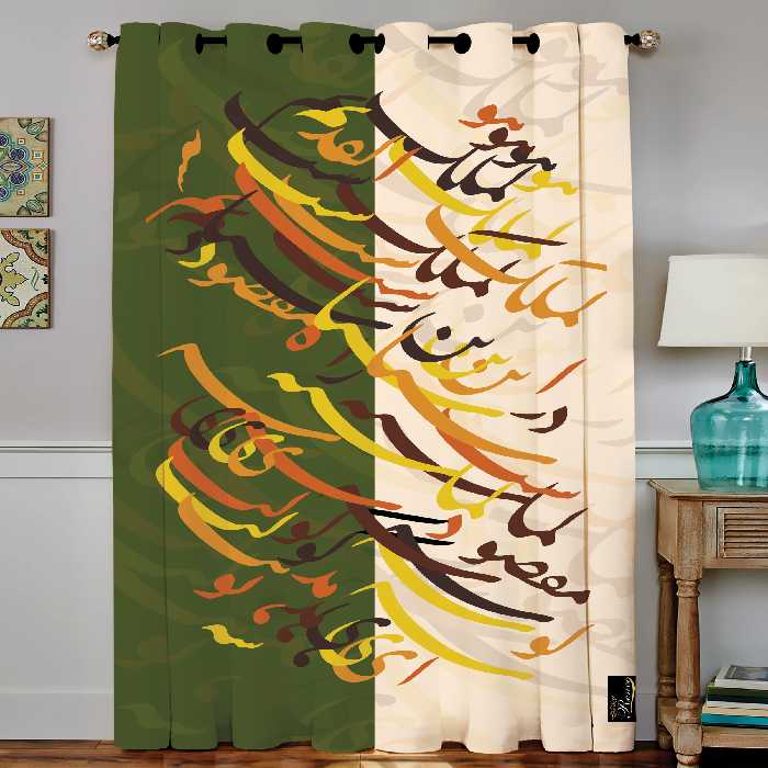 پرده رنس مدل C4-50422 سایز 190x140 سانتی متر