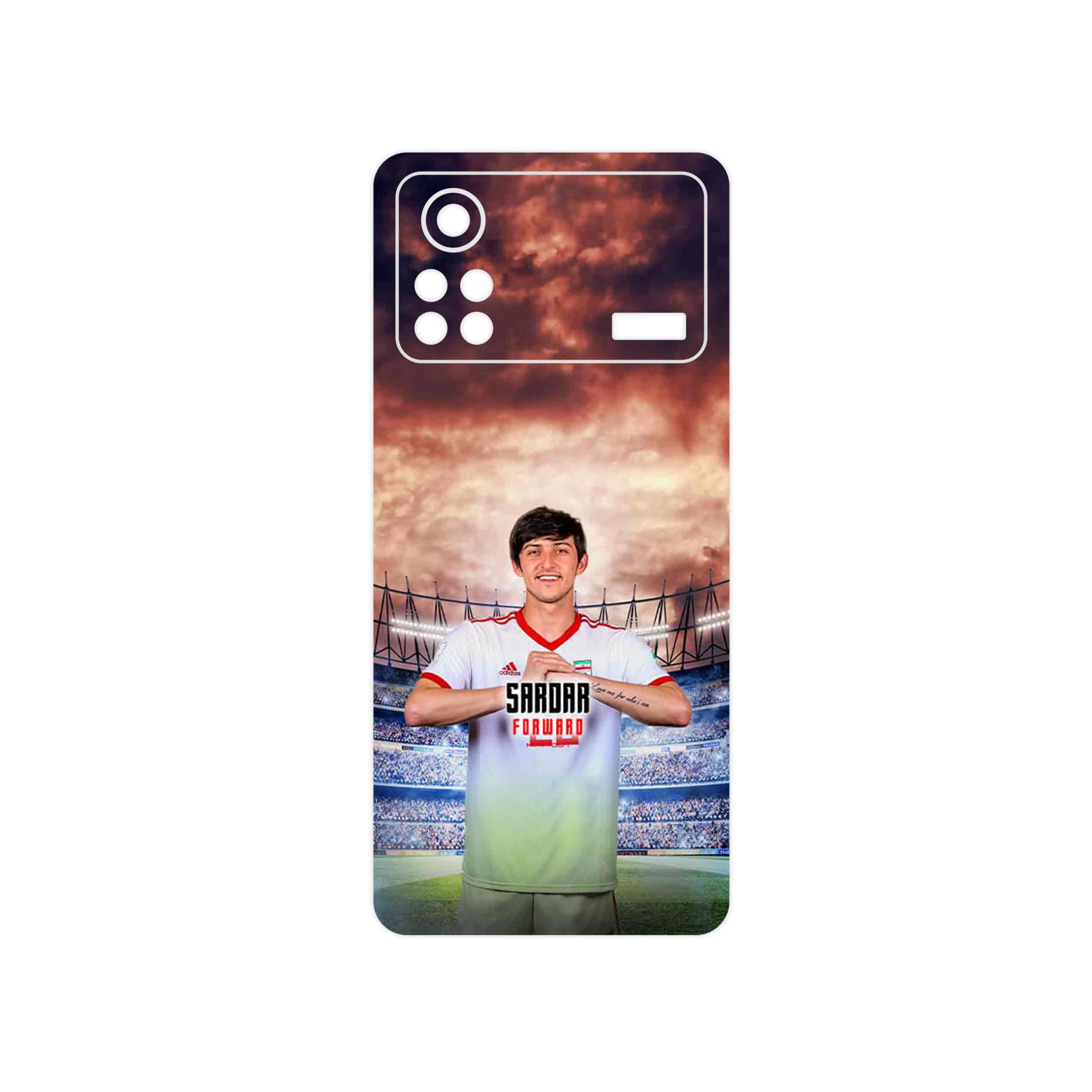 برچسب پوششی ماهوت مدل Sardar Azmoun مناسب برای گوشی موبایل شیائومی Poco X4 Pro 5G