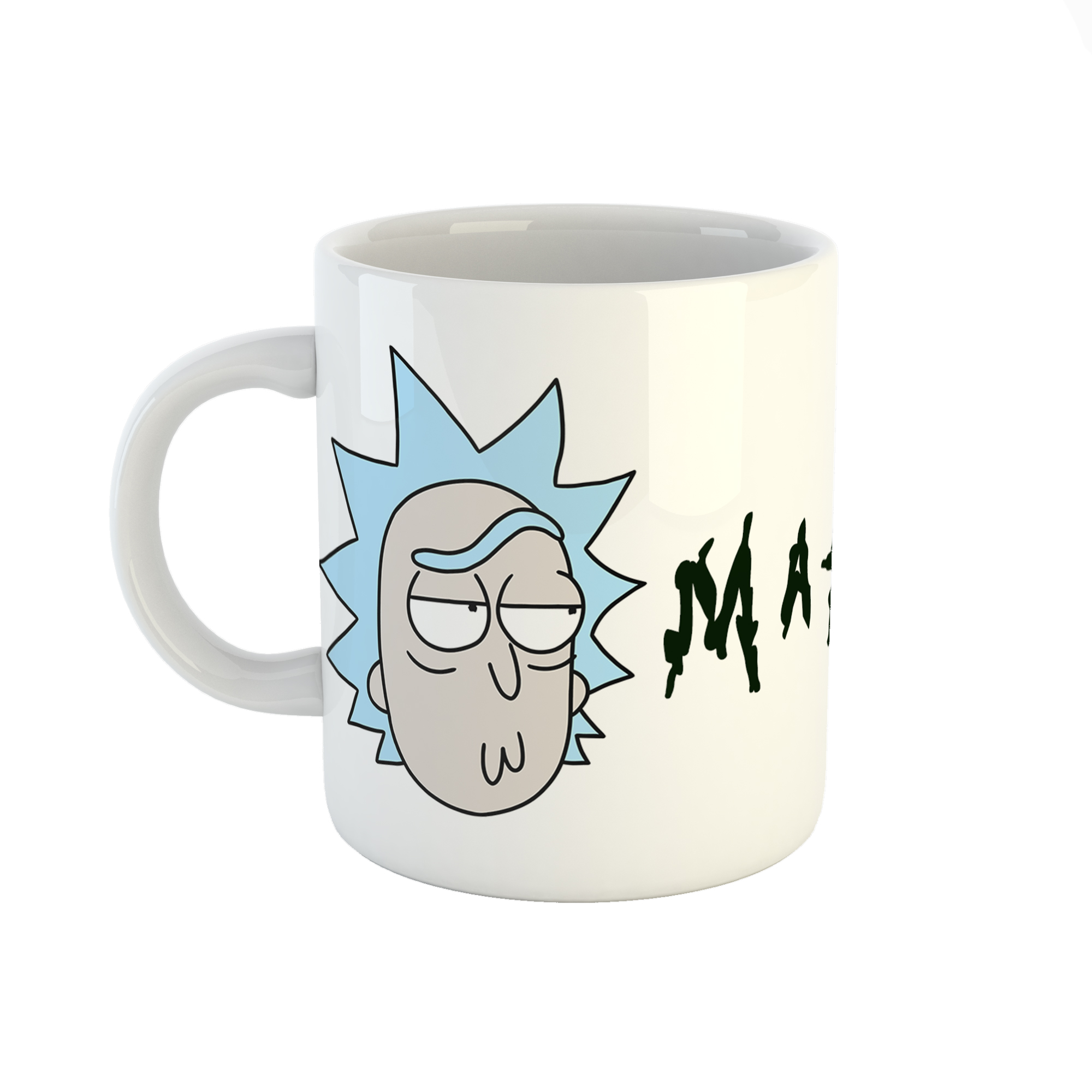 ماگ طرح اسم متین مدل rick and morty کد 950
