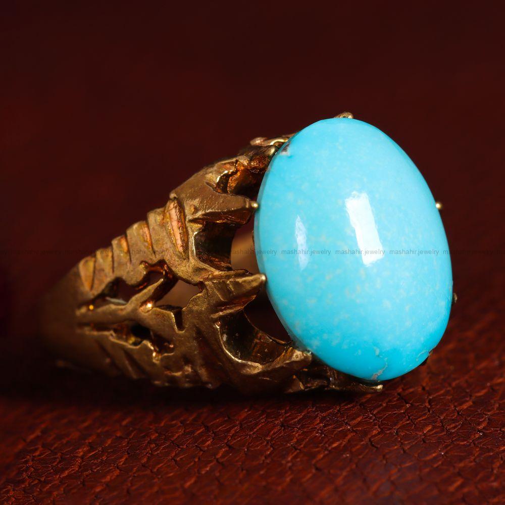 نگین فیروزه شجری کد 11414 - جواهری مشاهیر