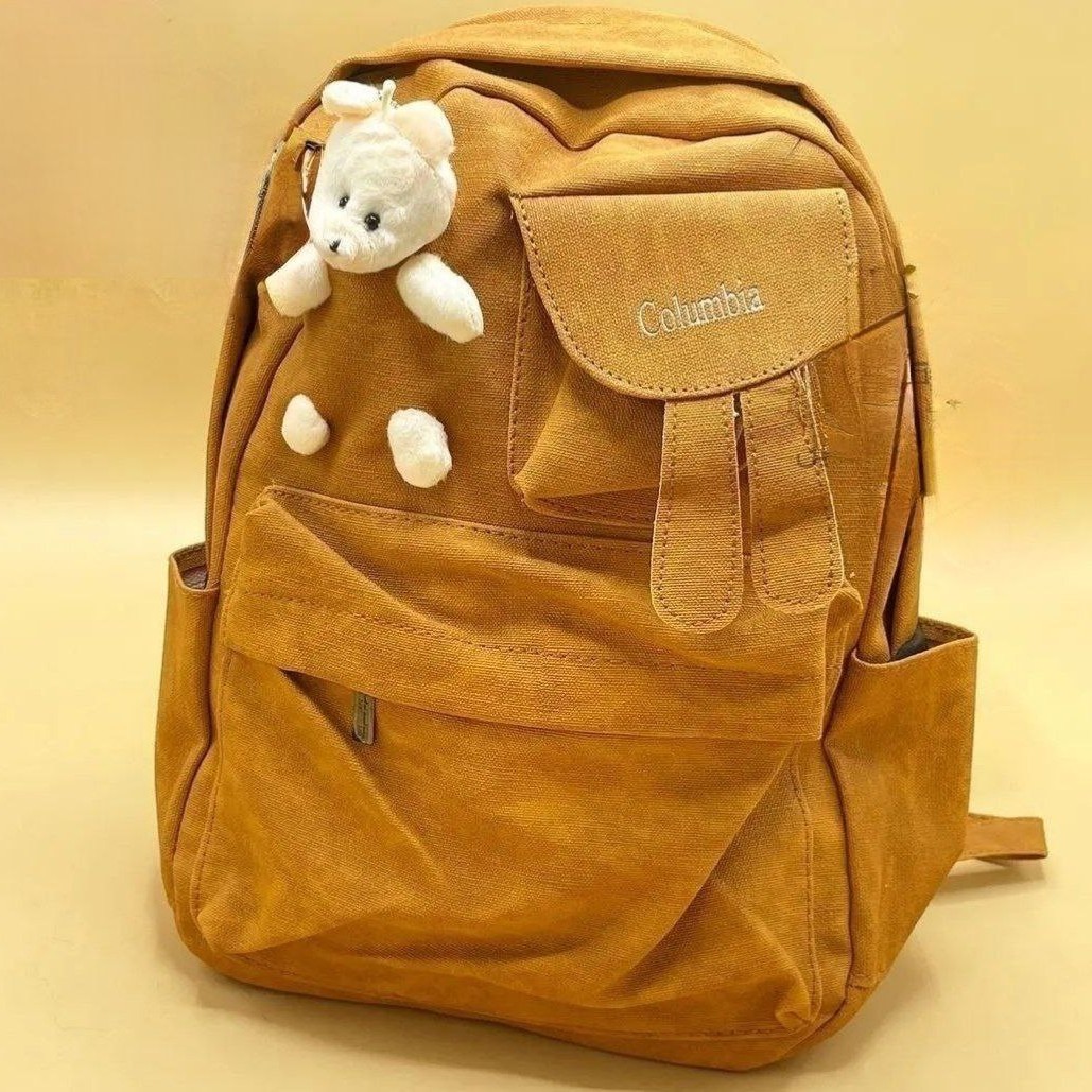 کیف کوله پشتی خرسی همراه عروسک خرس 