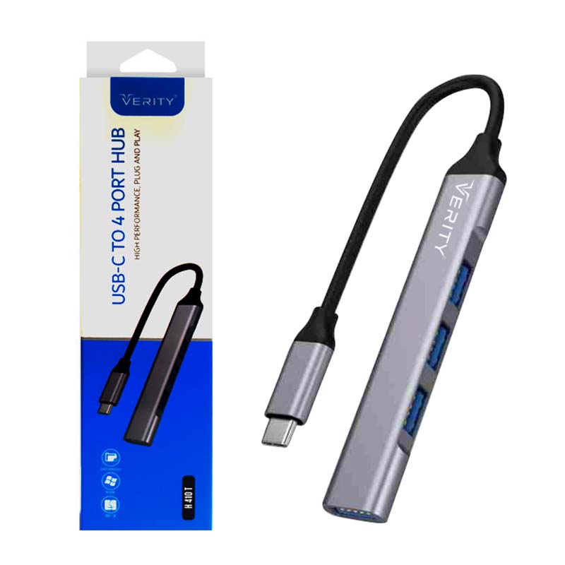هاب4 پورت Type-C to USB30 وریتی Verity H410