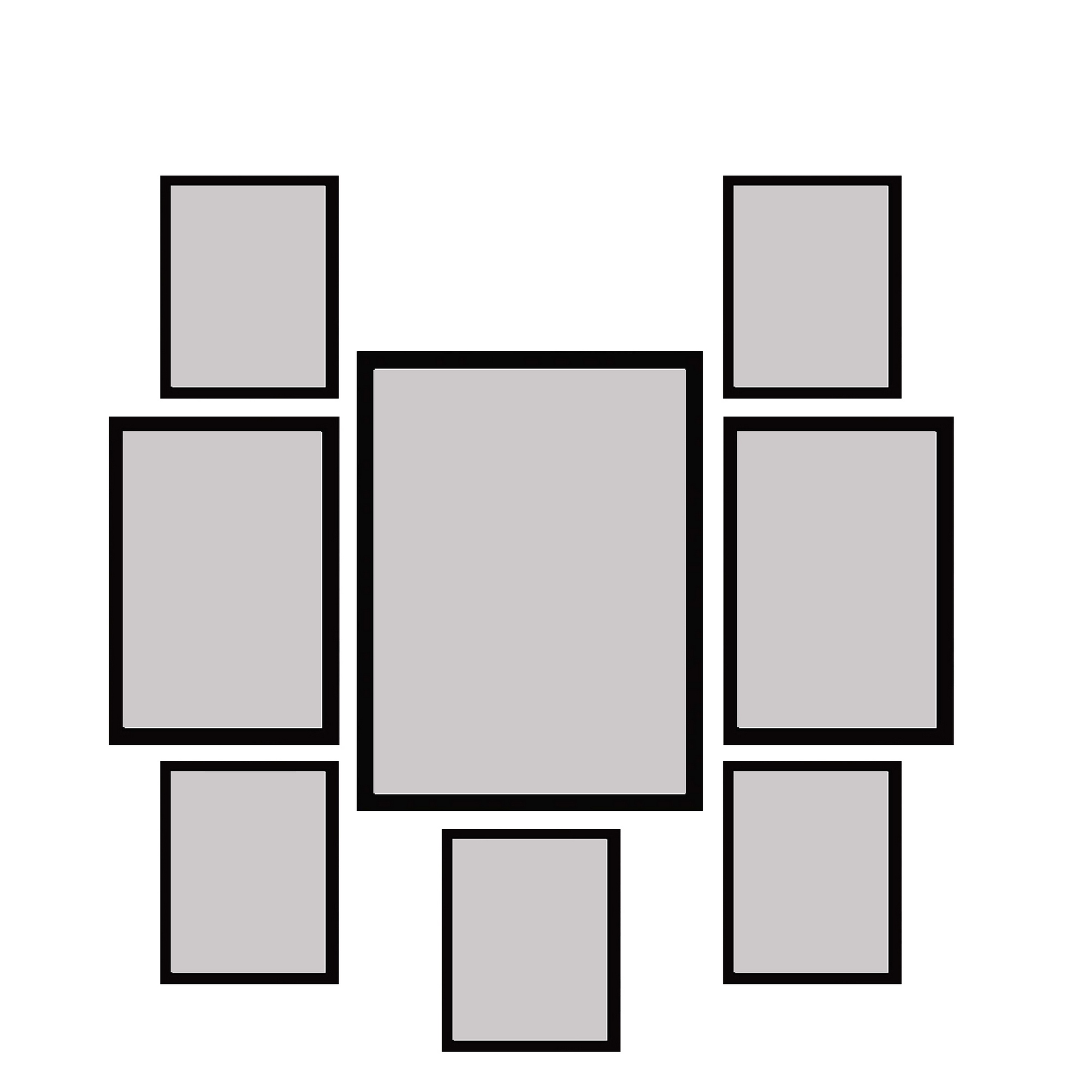 قاب عکس بکلیت مدل 215-9 مجموعه 8 عددی
