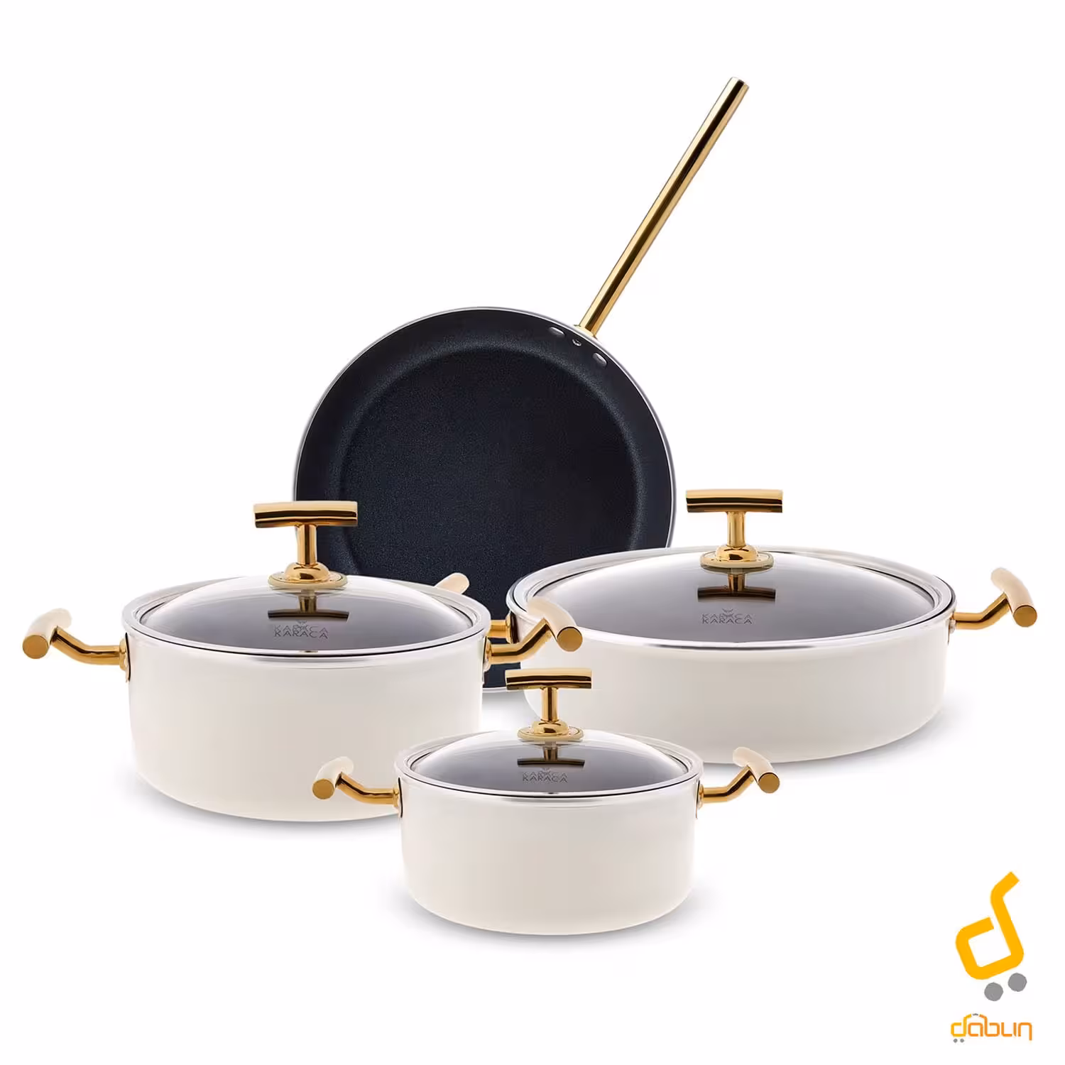 سرویس پخت و پز 7 پارچه کاراجا مدل Vanilla Gold اورجینال ترکیه کیفیت بی نظیر