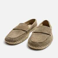 کفش لوفر مردانه زارا LEATHER MOCCASIN ESPADRILLES | تهران زارا TehranZara