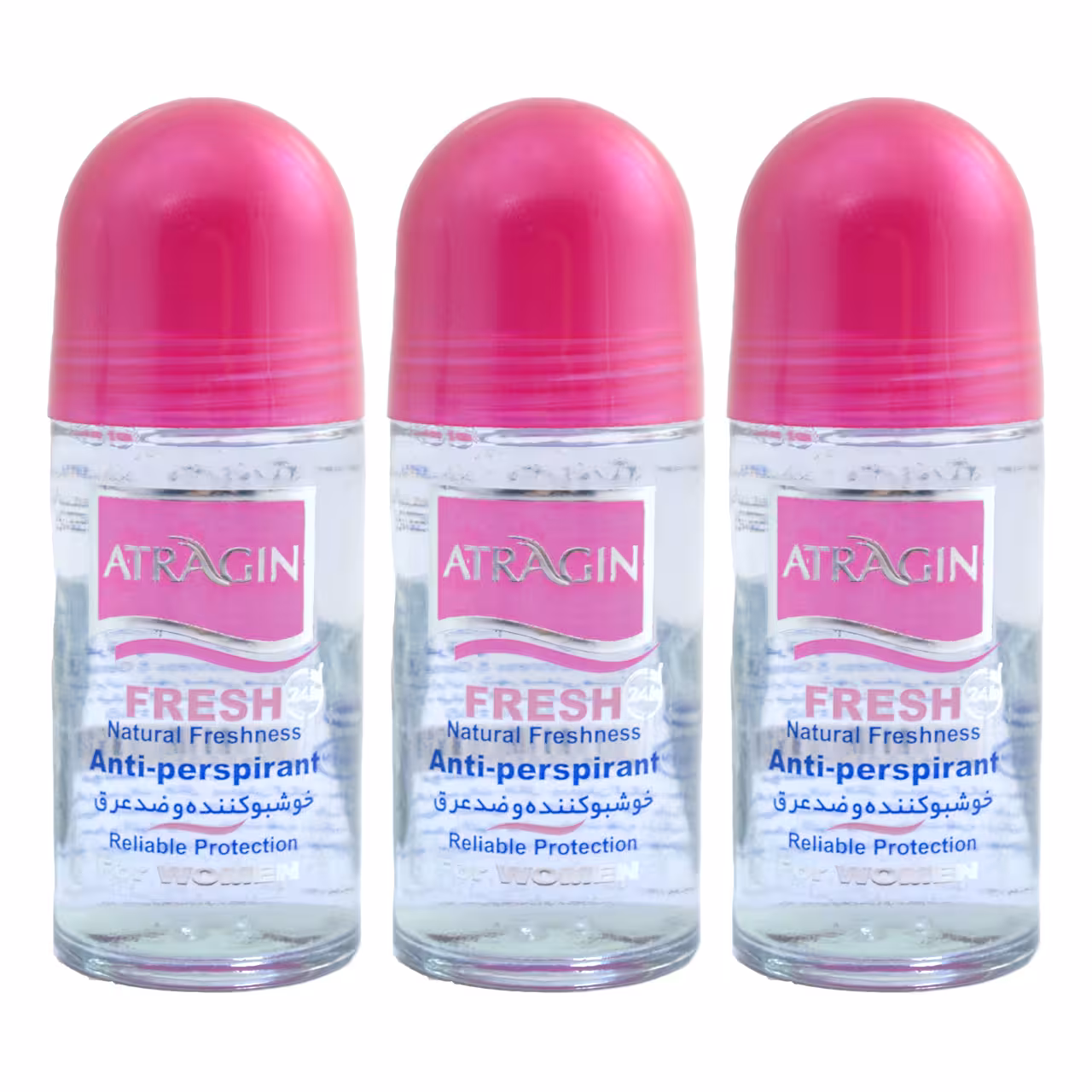 رول ضد تعریق زنانه عطرآگین مدل P1 حجم 50 میلی لیتر مجموعه 3 عددی