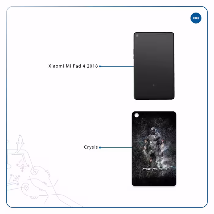 برچسب پوششی ماهوت مدل Crysis مناسب برای تبلت شیائومی Mi Pad 4 2018